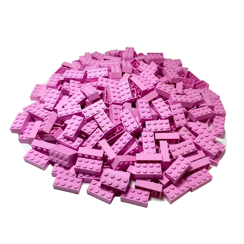 LEGO® 2x4 Steine Hochsteine Kiloware Rosa 1 Kilo Menge ca. 500x