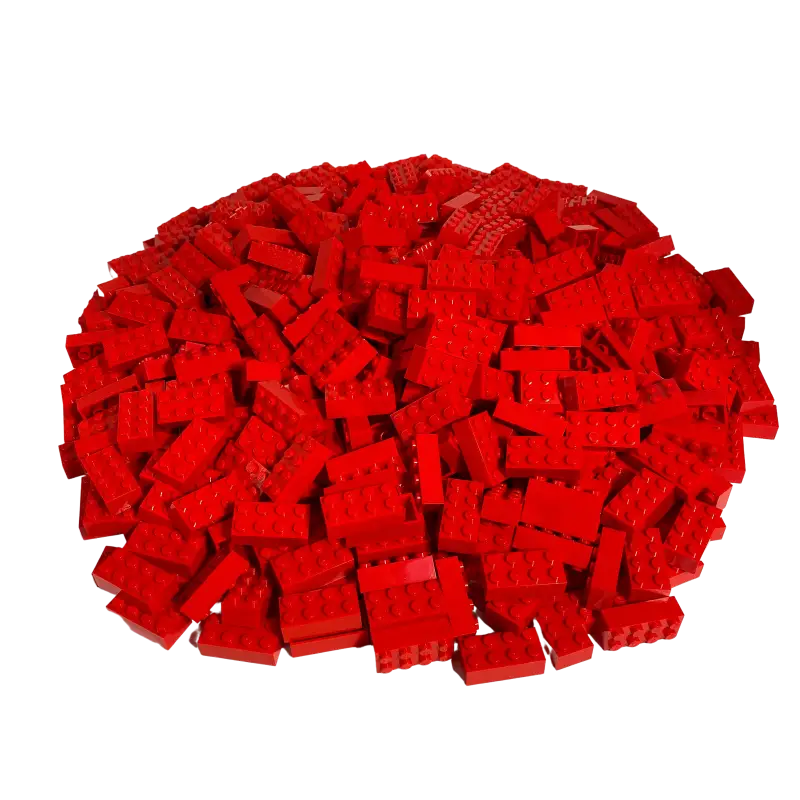 LEGO® 2x4 Steine Hochsteine Rot - 3001 NEU! Menge 250x