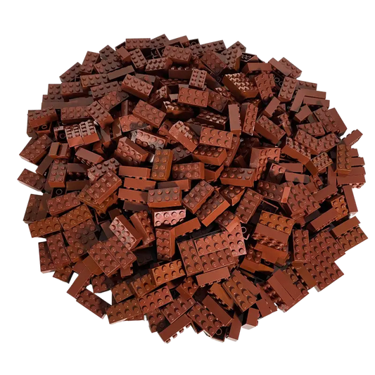 LEGO® 2x4 Steine Hochsteine Rotbraun - 3001