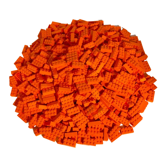LEGO® 2x4 Steine Kiloware - 1 Kilo in Orange NEU!