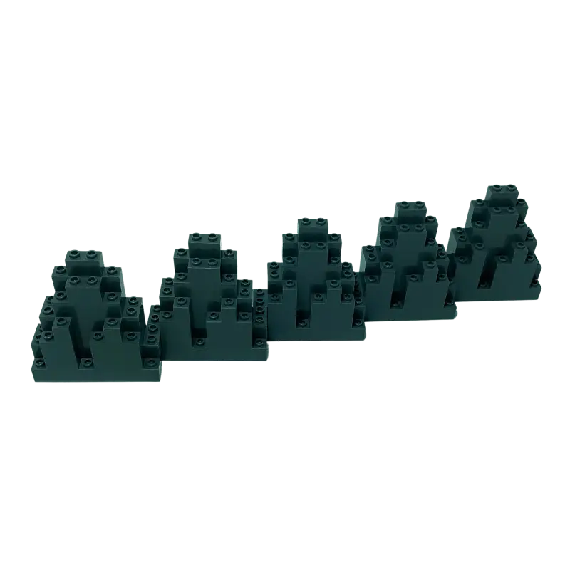 LEGO® 3x8x7 Felsen Felsplatte LURP Berg Dunkelgrau - 6083 NEU! Menge