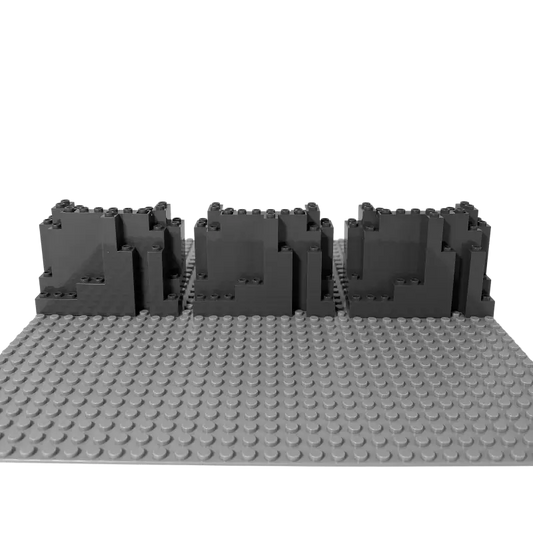 LEGO® 4x10x6 Felsen Felsplatte Berg Dunkelgrau - 6082 NEU! Menge 25x