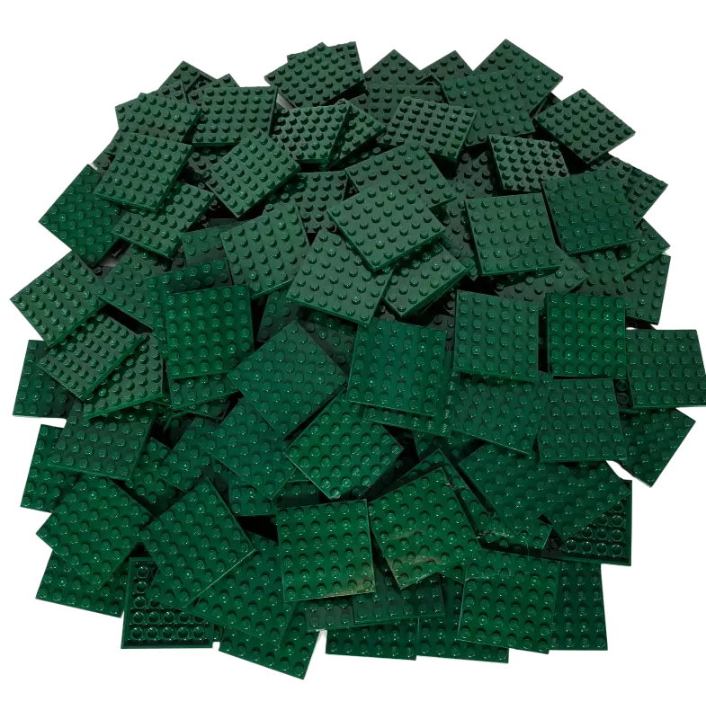 LEGO® 6x6 Platten Bauplatten Dunkelgrün - 3958 NEU! Menge 100x