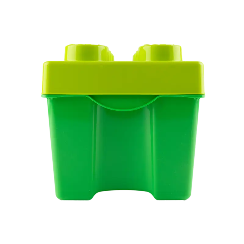 LEGO® Aufbewahrungsbox Grün Mittelgroß mit Deckel - Ordnungswunder für Kinderzimmer - Stapelbar & Frisch im Sortiment!