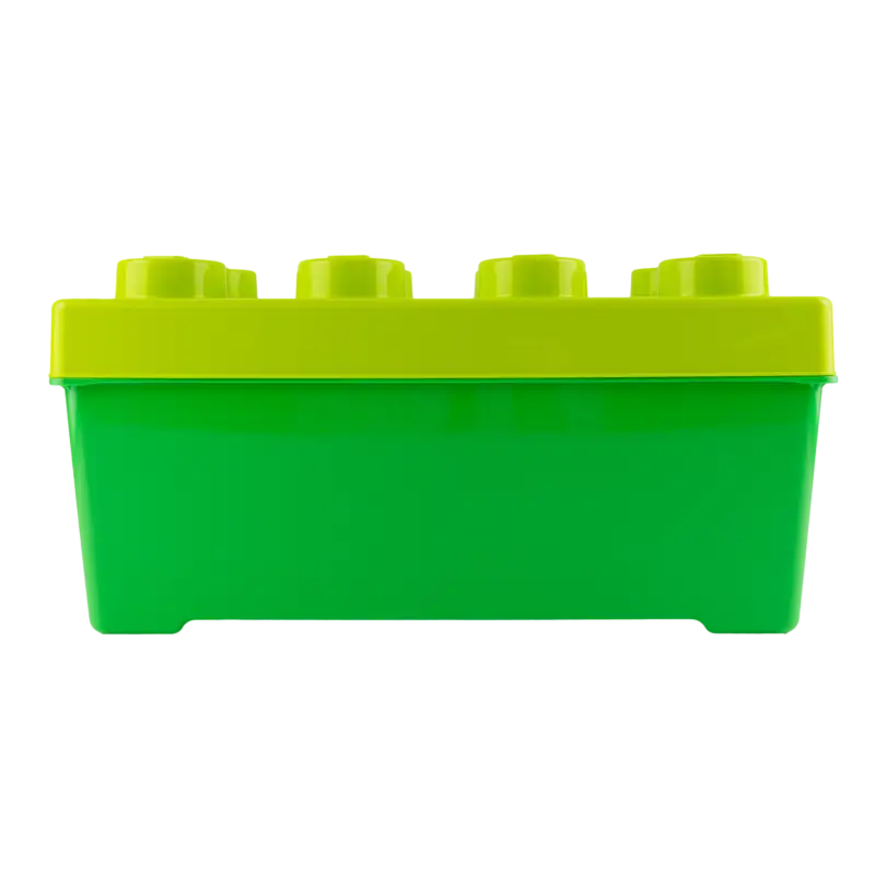 LEGO® Aufbewahrungsbox Grün Mittelgroß mit Deckel - Ordnungswunder für Kinderzimmer - Stapelbar & Frisch im Sortiment!