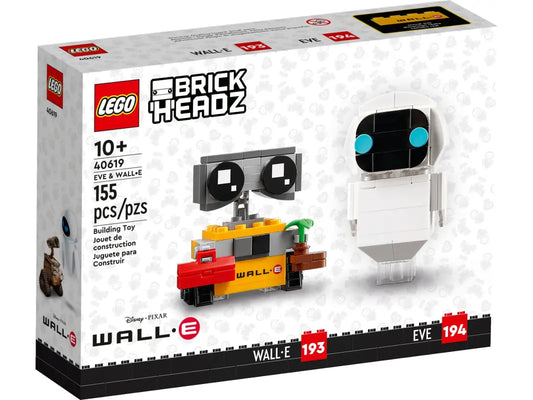 LEGO® BrickHeadz EVE & WALL•E 40619 - Entdecke das Herz aus Steinen! NEU Exklusiv mit 155 Teilen