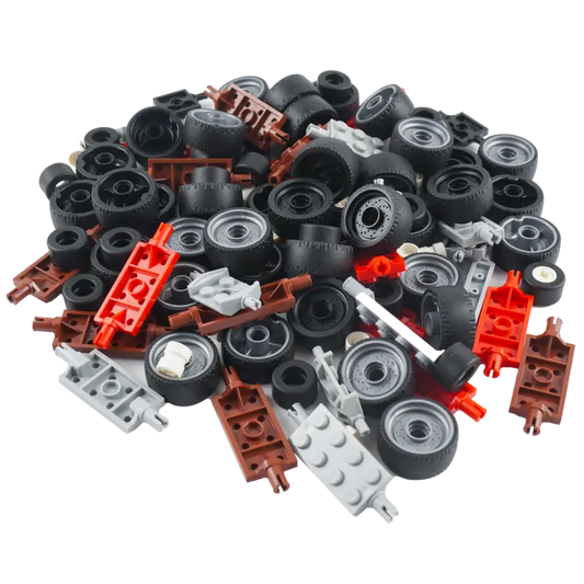 LEGO® City Räder-Set - 90x Bunte Achsen & Räder für endlosen Spielspaß! NEU!