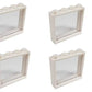 LEGO® City 4 Fenster Weiss mit transparenten Scheiben zum Kippen