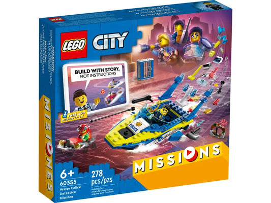 LEGO® City Detektivmissionen der Wasserpolizei - 60355 NEU! | Spannende Abenteuer für junge Ermittler - 278 Teile