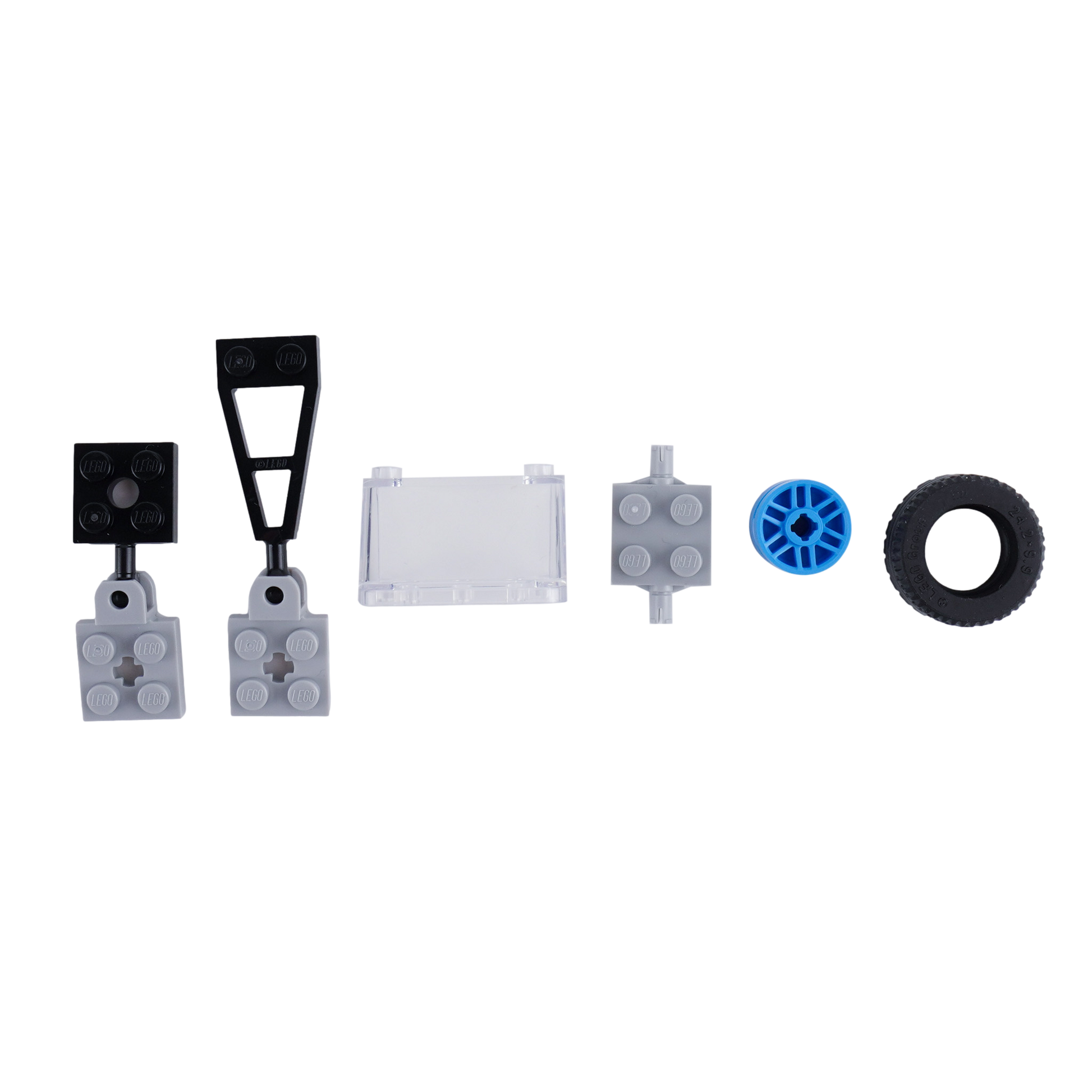 LEGO® City Fahrzeug-Set 5 Achsen mit Rädern 10 Kupplungen