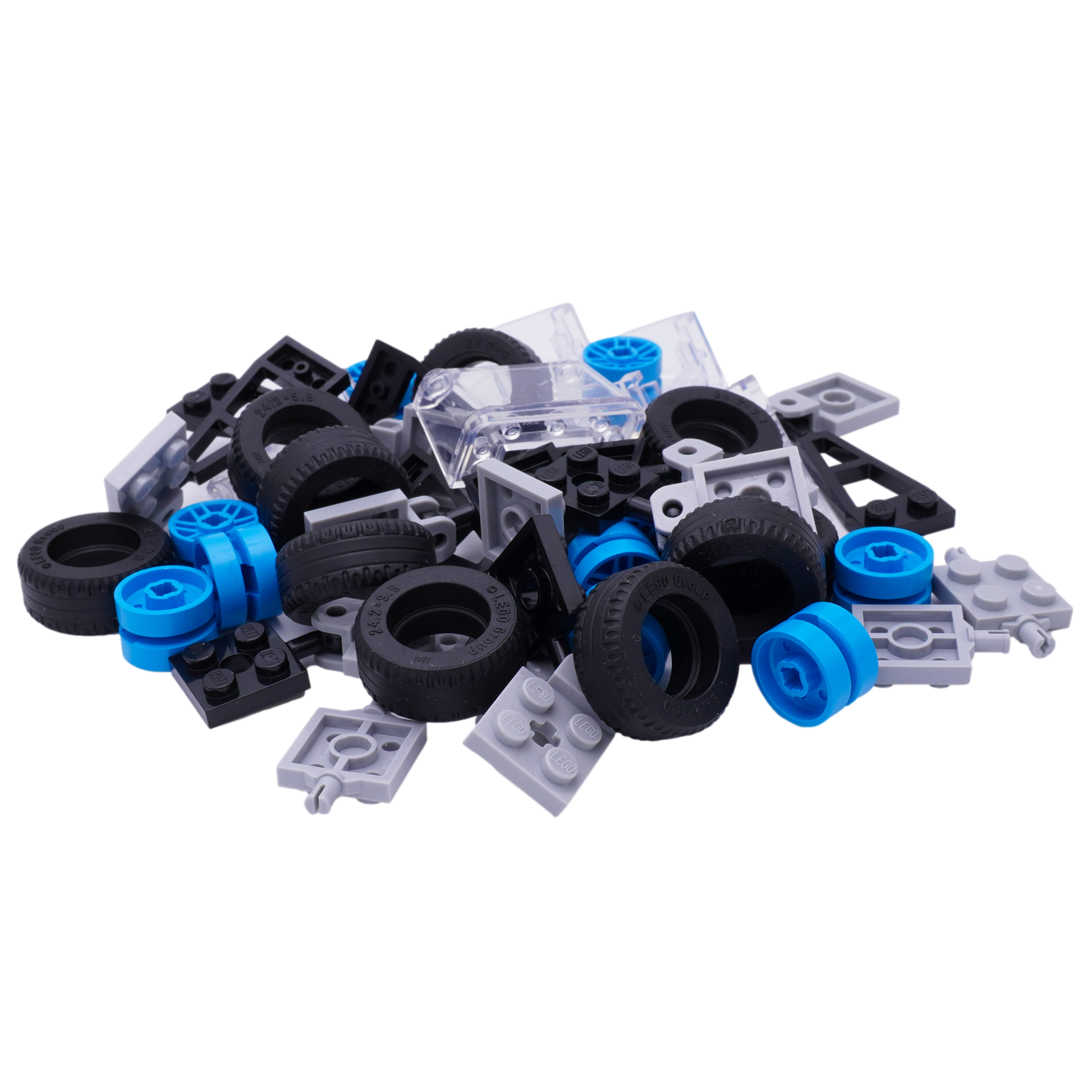 LEGO® City Fahrzeug-Set 5 Achsen mit Rädern 10 Kupplungen