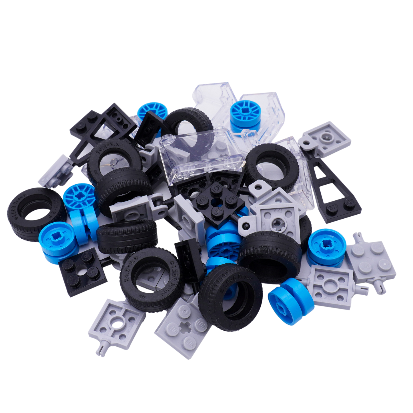 LEGO® City Fahrzeug-Set 5 Achsen mit Rädern 10 Kupplungen