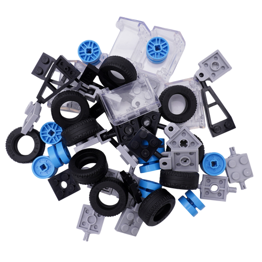 LEGO® City Fahrzeug-Set 5 Achsen mit Rädern 10 Kupplungen