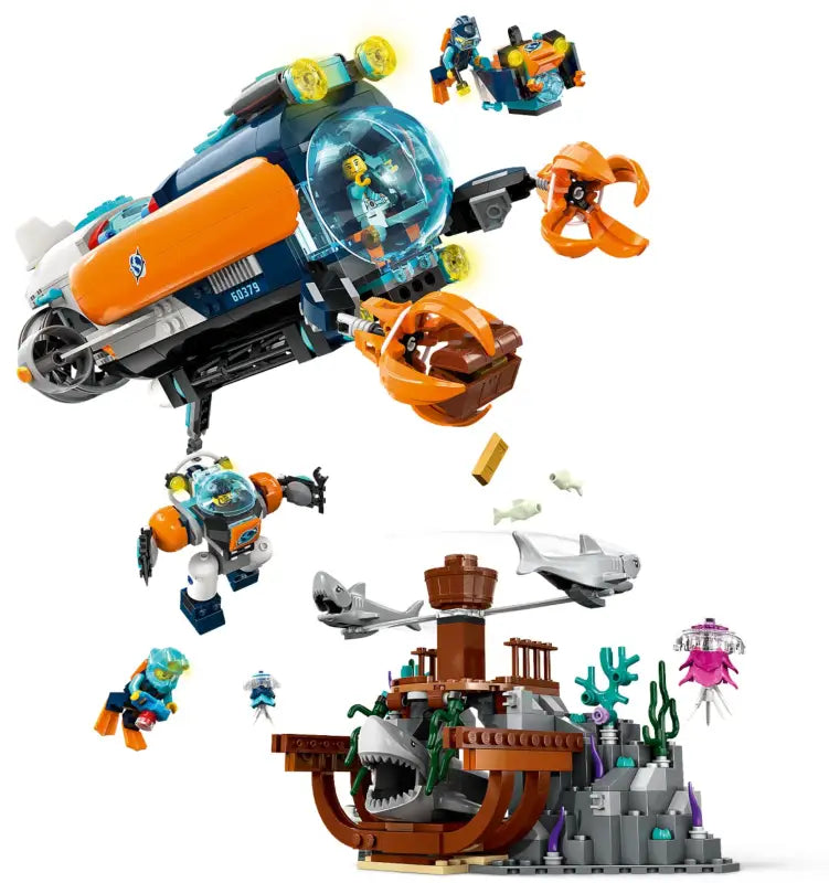 LEGO® City Forscher-U-Boot 60379 - Entdecke die Tiefsee-Abenteuer! NEU! 842 Teile