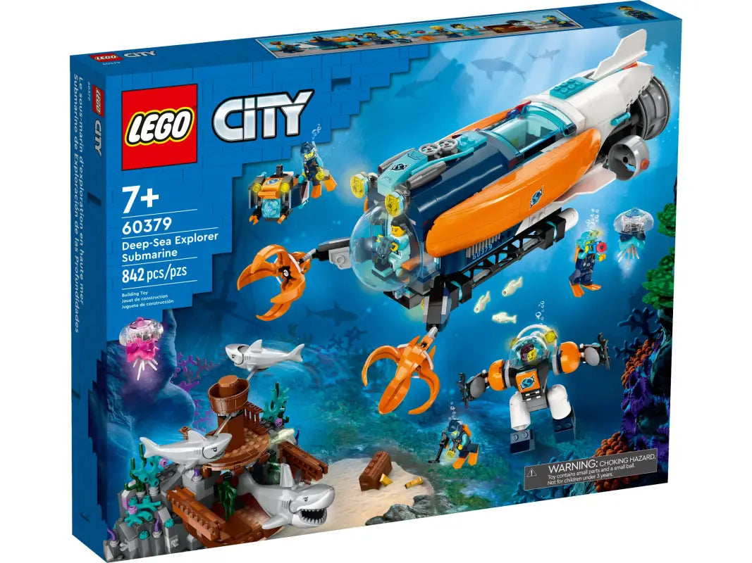 LEGO® City Forscher-U-Boot 60379 - Entdecke die Tiefsee-Abenteuer! NEU! 842 Teile