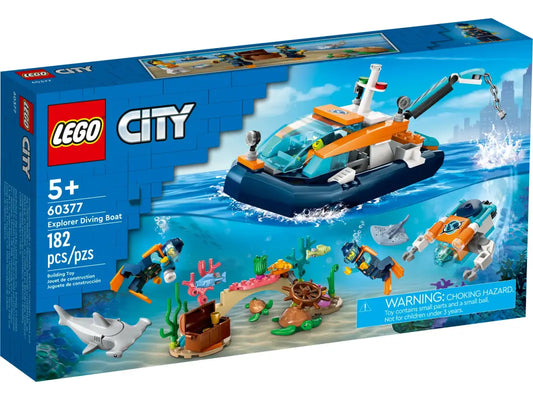 Entdecken & Staunen mit dem LEGO® City Meeresforscher-Boot 60377 - NEU! 182 Teile für grenzenlosen Abenteuer-Spaß