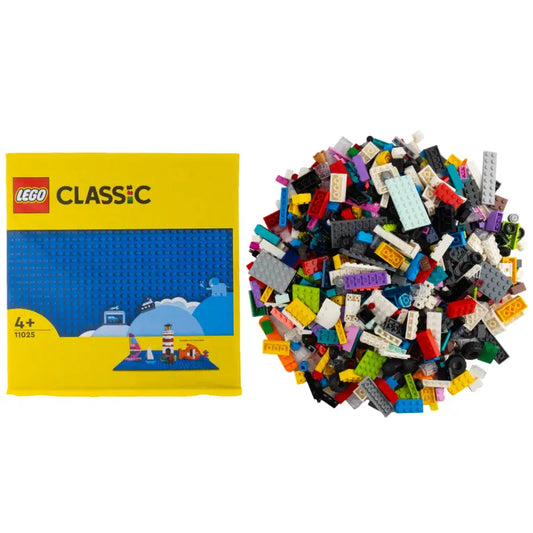 LEGO® City Mega-Bauspaß 1000 bunte Bausteine Sondersteine + 1 blaue