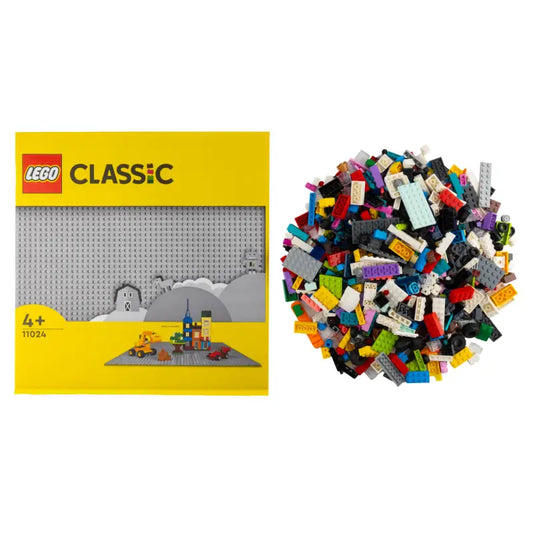 LEGO® City Mega-Bauspaß 1000 bunte Bausteine Sondersteine + 1 graue