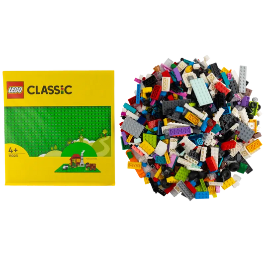 LEGO® City Mega-Bauspaß 1000 bunte Bausteine Sondersteine + 1 grüne