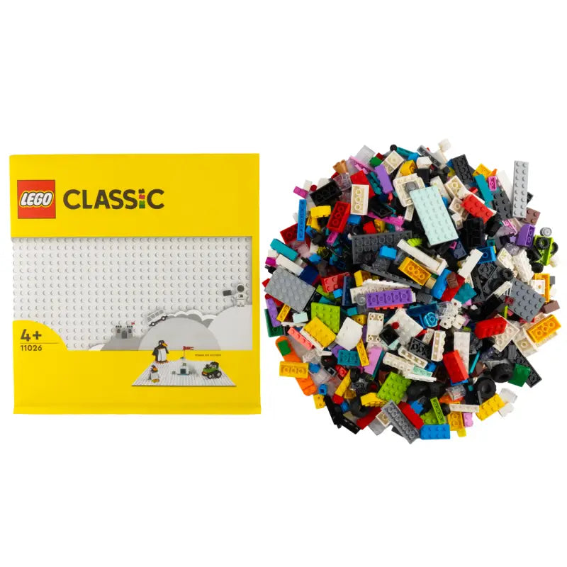 LEGO® City Mega-Bauspaß: 1000 Bunte Bausteine + Exklusive Sondersteine & Weiße Bauplatte - Entfessle Deine Kreativität!