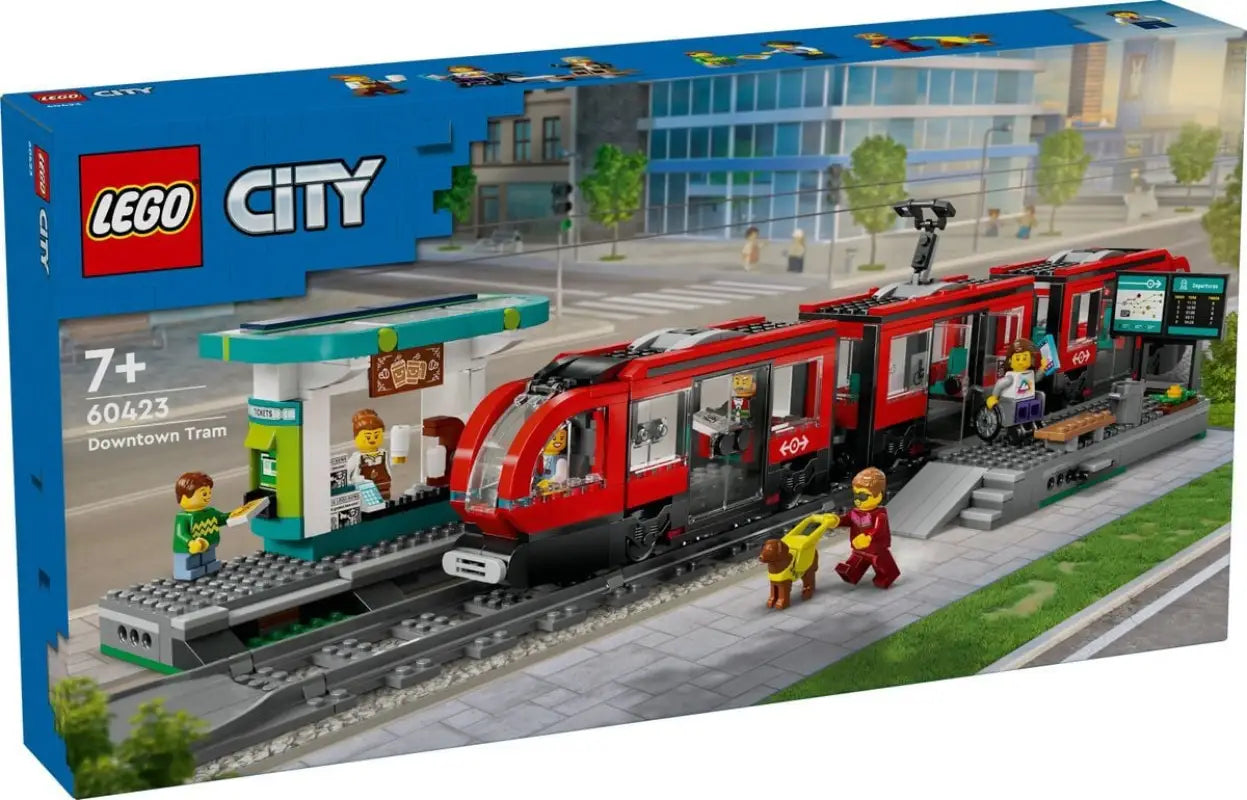LEGO® City Straßenbahn mit Haltestelle - 60423 NEU! | 811 Teile für endlosen Spielspaß & urbanes Abenteuer