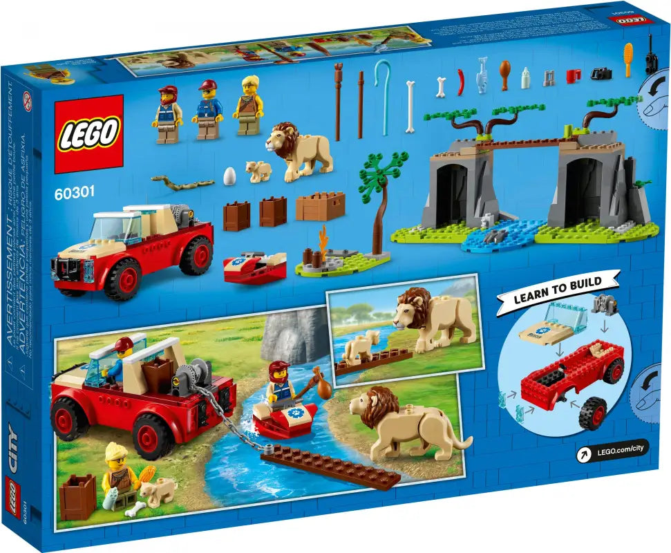 LEGO® City Tierrettungs-Geländewagen - 60301 NEU! | Abenteuerliche Tierrettung mit 157 Teilen