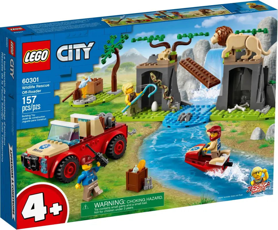 LEGO® City Tierrettungs-Geländewagen - 60301 NEU! | Abenteuerliche Tierrettung mit 157 Teilen