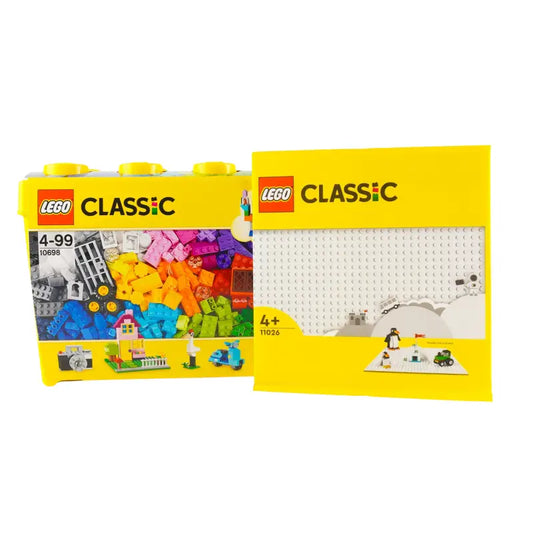 LEGO® Classic Bausteine Box Groß mit Weißer Bauplatte - Unendliche Kreativität Entfesseln! (791 Teile) NEU!