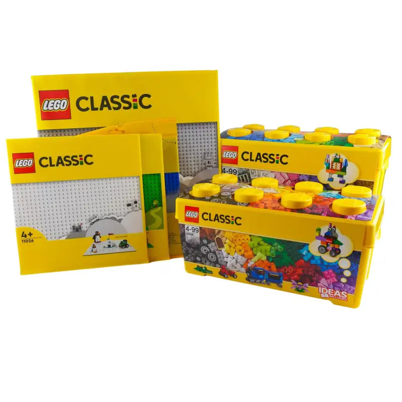 LEGO® Classic Family Pack 2 Bausteinboxen & 4 Grundplatten - NEU!