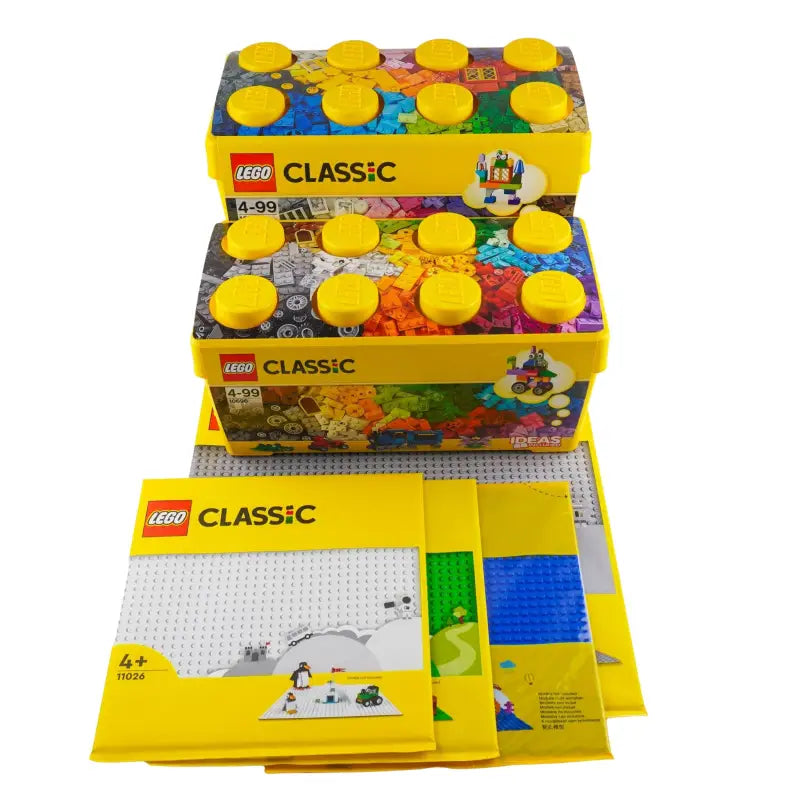 LEGO® Classic Family Pack 2 Bausteinboxen & 4 Grundplatten - NEU!