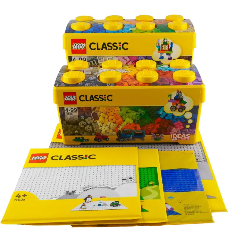 LEGO® Classic Family Pack 2 Bausteinboxen & 4 Grundplatten - NEU!