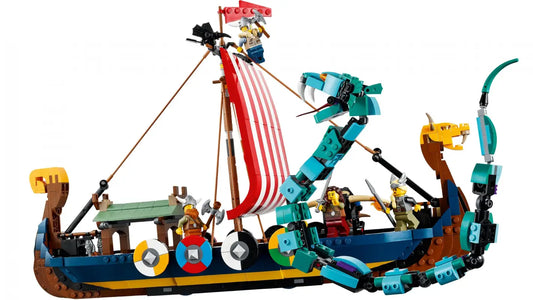 LEGO® Creator Wikingerschiff mit Midgardschlange - 31132 NEU! | 1192 Teile für epische Abenteuer!
