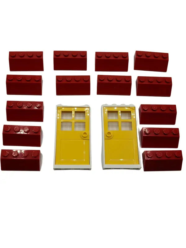 LEGO® Dachsteine Rot und Türen Gelb NEU! Menge 16x