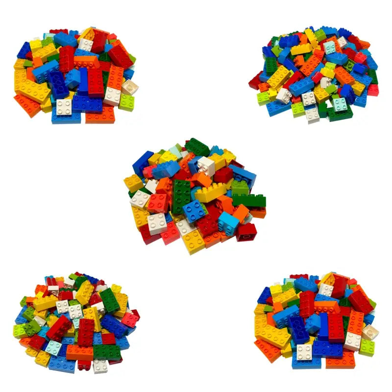 LEGO® DUPLO® 10 2x4 Steine und 50 2x2 Gemischt Bunt - 3437 3011