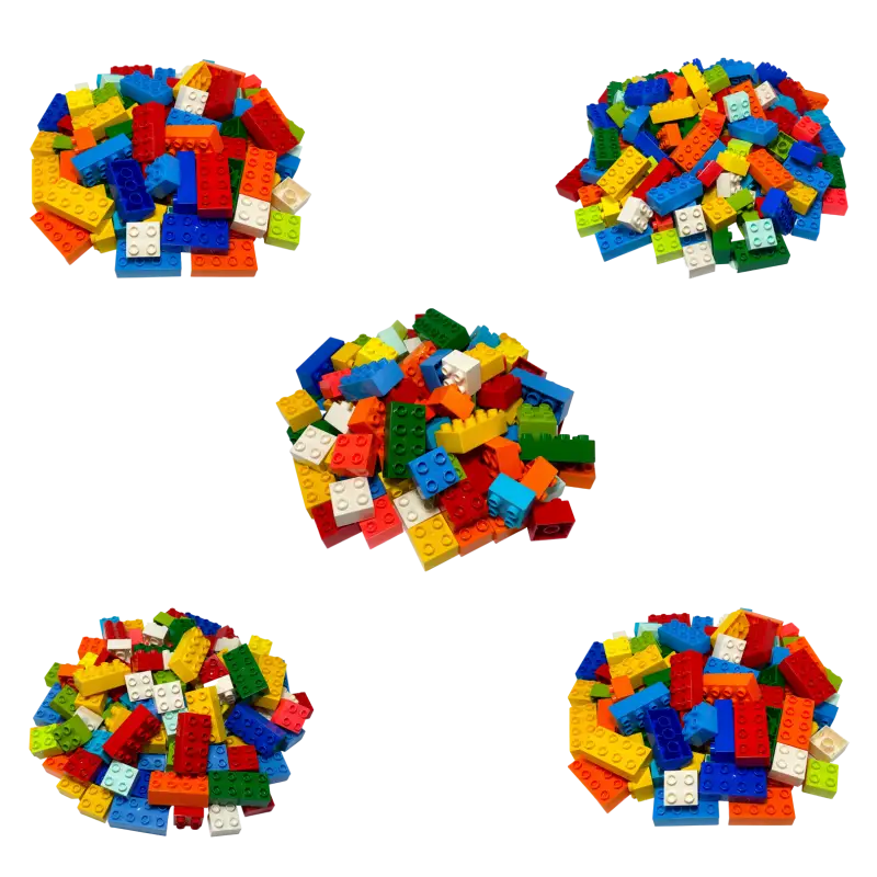 LEGO® DUPLO® 20 2x4 Steine und 30 2x2 Bunt Gemischt - 3437 3011
