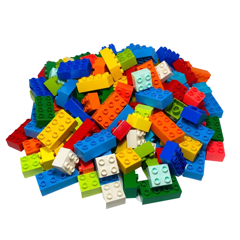 LEGO® DUPLO® 20 2x4 Steine und 40 2x2 Gemischt Bunt - 3437 3011