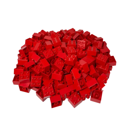 LEGO® DUPLO® 2x2 Steine Bausteine Rot - 3437
