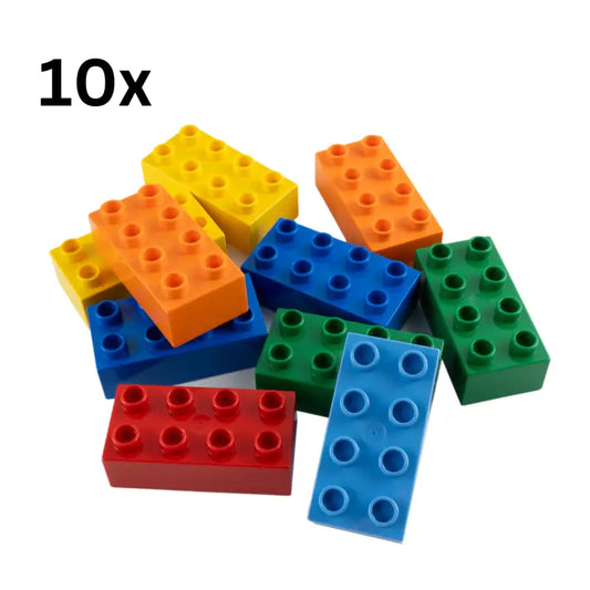 LEGO® DUPLO® 2x4 Steine Bausteine Bunt Gemischt - 3011 NEU! Menge 10x
