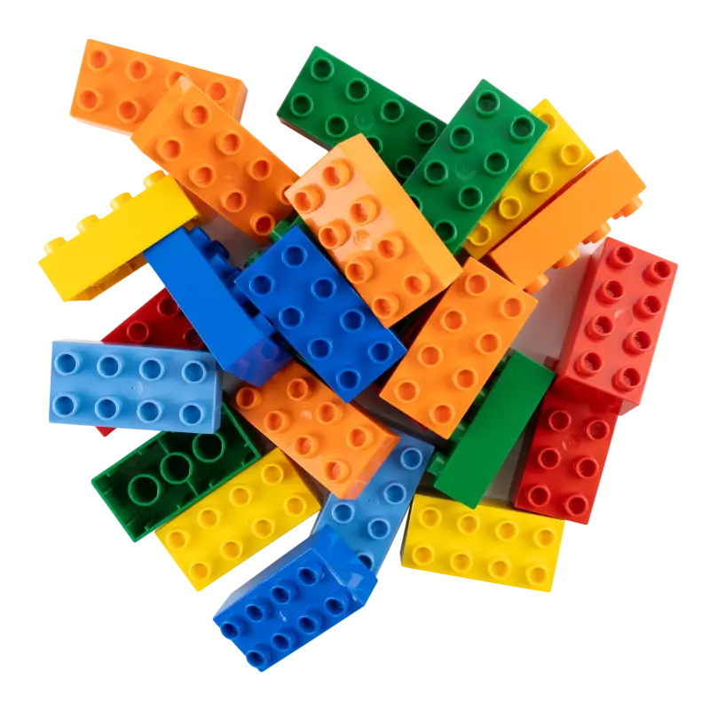 LEGO® DUPLO® 2x4 Bausteine Bunt Gemischt – Kreative Vielfalt für Kleine Entdecker | 20x Individuell Zusammenstellt NEU!