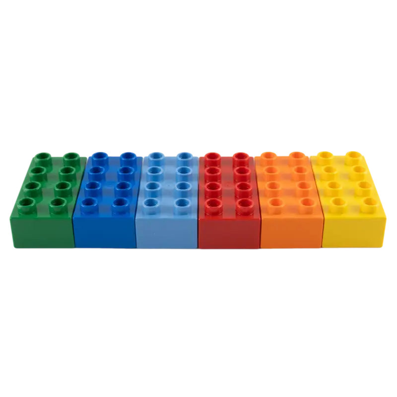 LEGO® DUPLO® 2x4 Bausteine Bunt Gemischt – Kreative Vielfalt für Kleine Entdecker | 20x Individuell Zusammenstellt NEU!