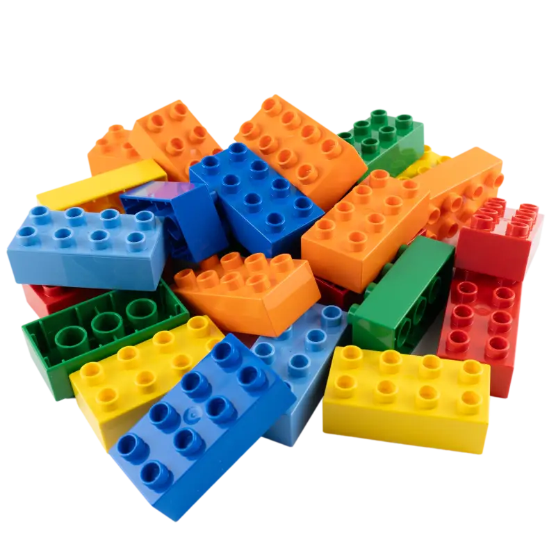 LEGO® DUPLO® 2x4 Bausteine Bunt Gemischt – Kreative Vielfalt für Kleine Entdecker | 20x Individuell Zusammenstellt NEU!