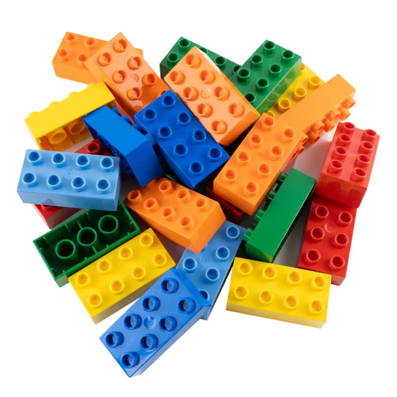 LEGO® DUPLO® 2x4 Bausteine Bunt Gemischt – Kreative Vielfalt für Kleine Entdecker | 20x Individuell Zusammenstellt NEU!