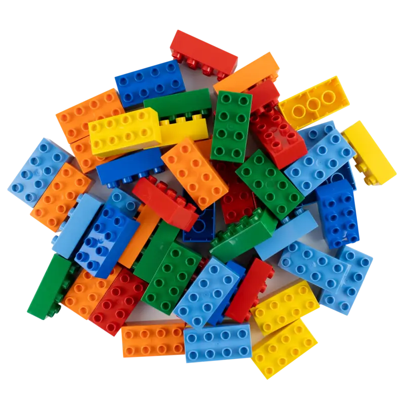 Bunte LEGO® DUPLO® 2x4 Bausteine - Individuelle Mischung für grenzenlosen Spielspaß (250x) NEU!
