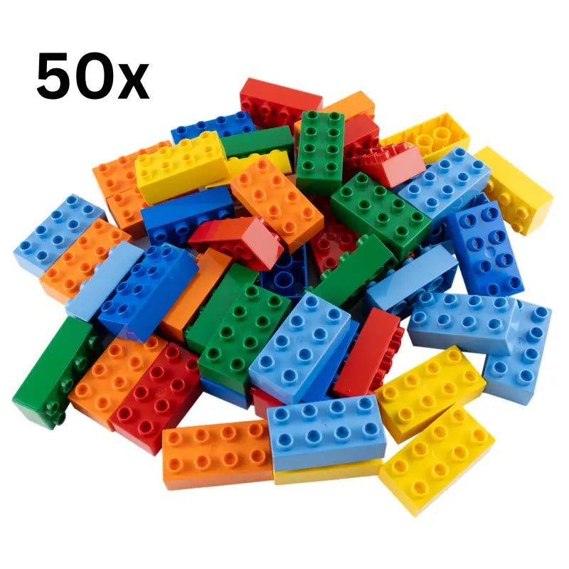 Bunte Kreativität Entfesseln mit LEGO® DUPLO® 2x4 Bausteinen – 50x Individuell Gemischte Steine NEU!