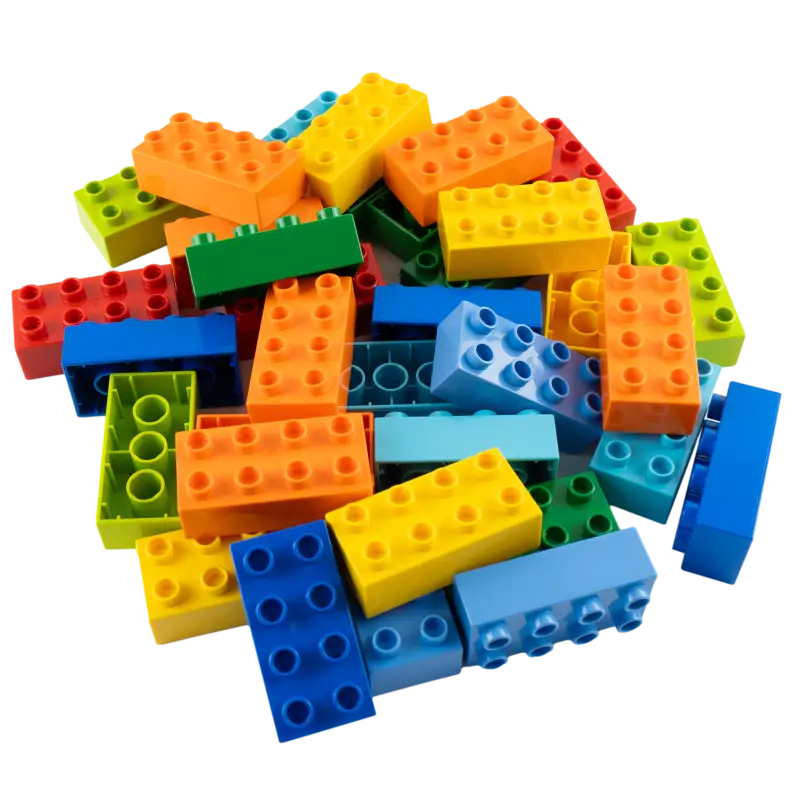 Bunte Kreativität Entfesseln mit LEGO® DUPLO® 2x4 Bausteinen – 50x Individuell Gemischte Steine NEU!