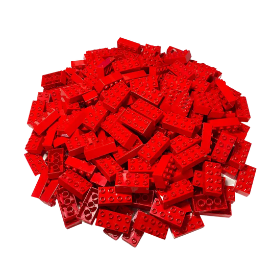 LEGO® DUPLO® 2x4 Steine Bausteine Rot - 3011