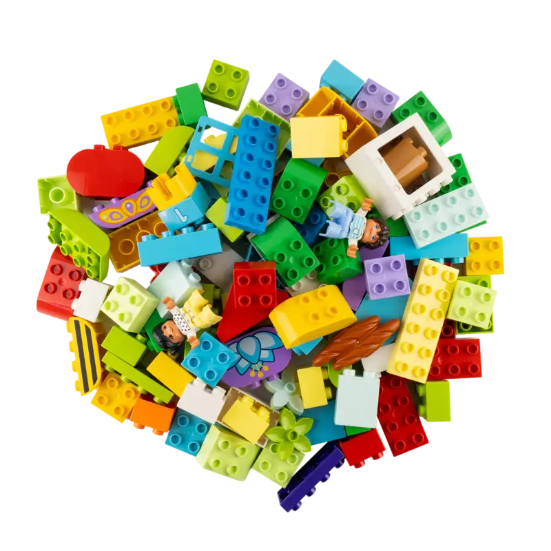 LEGO® DUPLO® Sondersteine Bunt Gemischt – Kreativer Bauspaß mit 120 Steinen! Jede Mischung ein Unikat! NEU!