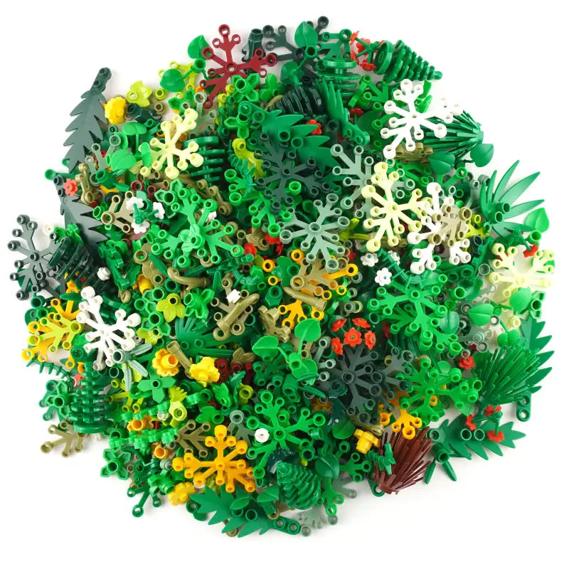 LEGO® Pflanzen-Paket: 100x Individuell Gemischte Blätter für Kreative Bauwelten - Entdecke Natur pur! NEU!