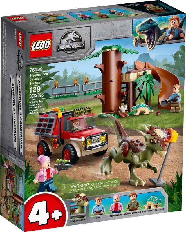 LEGO® Jurassic World Flucht des Stygimoloch - Abenteuerliche Rettungsaktion in LEGO-Form! 129 Teile - NEU!
