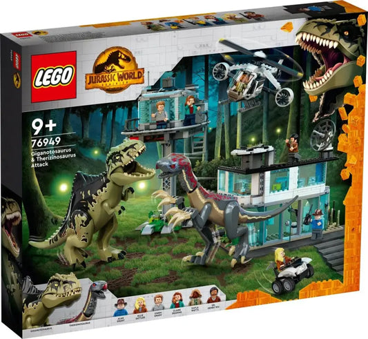Lego Jurassic World: Epischer Giganotosaurus & Therizinosaurus Angriff - 810 Teile Abenteuer NEU!